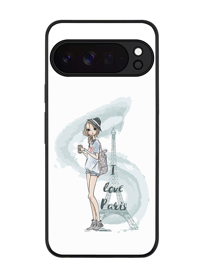 For Google Pixel 10 Pro XL Case,Slim fit Camera Protection, Shockproof Thin Phone cover  -  I Love Paris